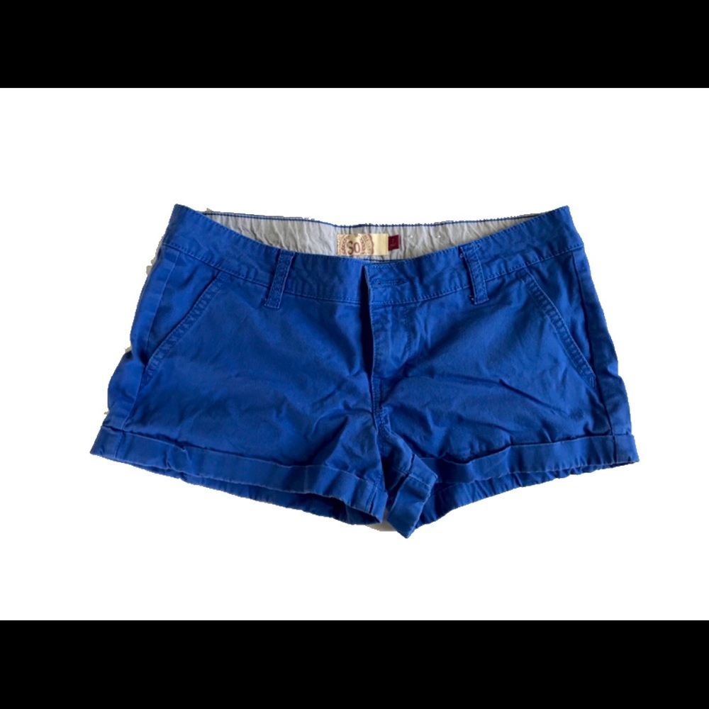 Blue Low-rise So Shorts